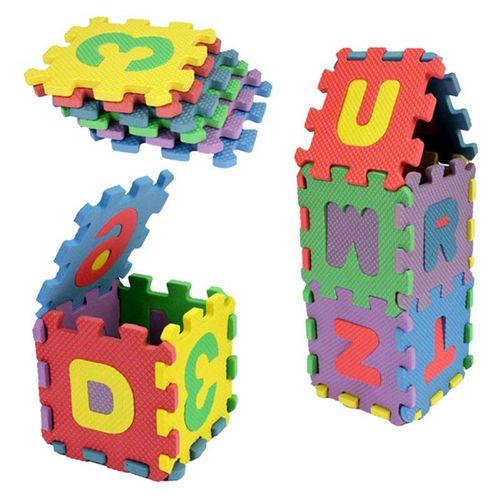 Mini Tapis De Puzzle En Mousse Eva 36 Pièces, Tapis De Sol Souple Pour Bébé Avec Lettres Et Chiffres, Puzzle 3d, Jouets Éducatifs Pour Enfants 1