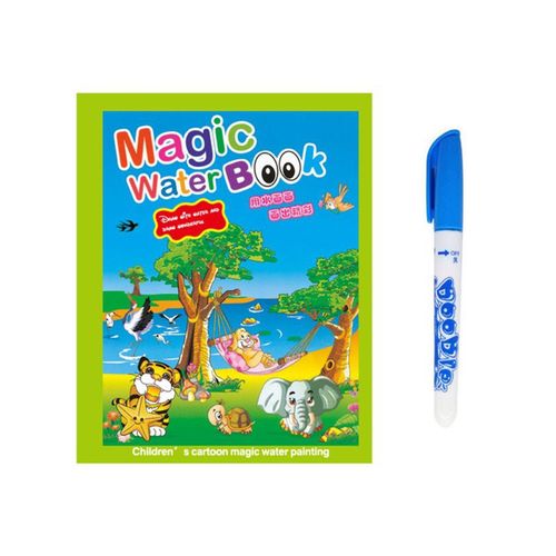 Livre De Peinture À L'Eau Réutilisable Pour Les Tout-Petits, Livre De Coloriage À L'Eau, Révéler L'Eau Magique, Tampons D'Activité, Jouets Éducatifs D'Apprentissage Pour