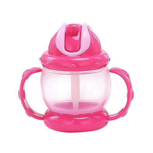 Bouteille À Boire De 240ml Pour Bébé, Style Tambour, Avec Poignée, Tasse D'Apprentissage, En Paille, Pour Enfants