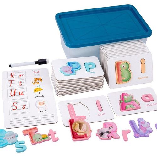 Puzzle Alphabet En Bois Pour Tout-Petits, Puzzle Épais Abc Et Nombres, Planche D'Apprentissage Des Lettres