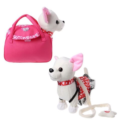 Robot Électronique Pour Animaux De Compagnie, Jouet Interactif Avec Sac Pour Enfants, Cadeau D'Anniversaire, Chien, Marche, Chant