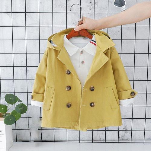 Manteau Long Printemps Automne Hiver Pour Enfants, Veste Imprimée Pour Bébés Garçons, Vêtements D'Extérieur