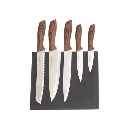 Bloc 5 Couteaux Aimanté Secret De Gourmet