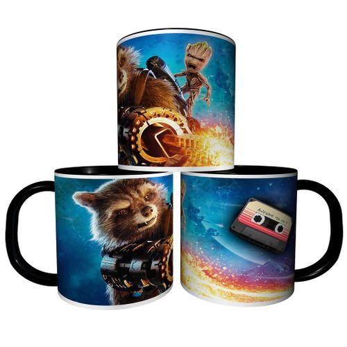 Mug Personnalisé Tasse À Café - Super Héros Gardiens De La Galaxie Groot & Rocket Réf 02