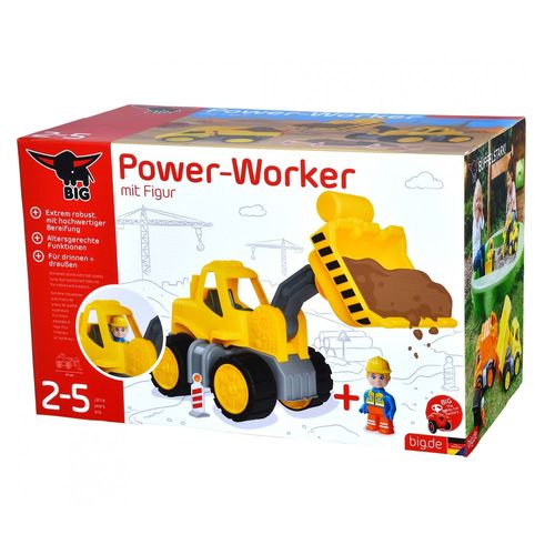 Chargeur Sur Pneus Power-Worker Et Figurine