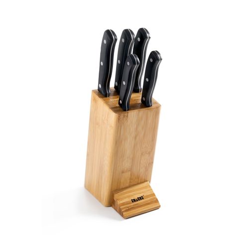 Set De 5 Couteaux Class + Bloc Bambou