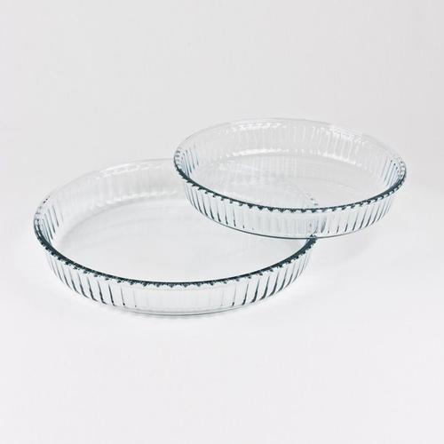 Lot De 2 Plats À Tartes 26 + 32 Cm