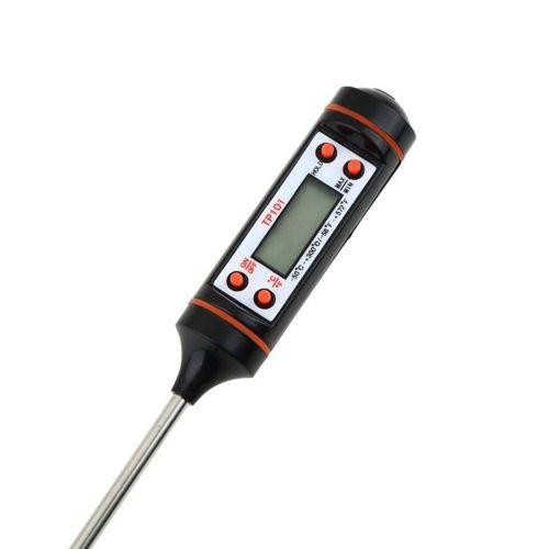 Thermomètre De Cuisson Cuisine Numérique En Inox Alimentaire + Pile