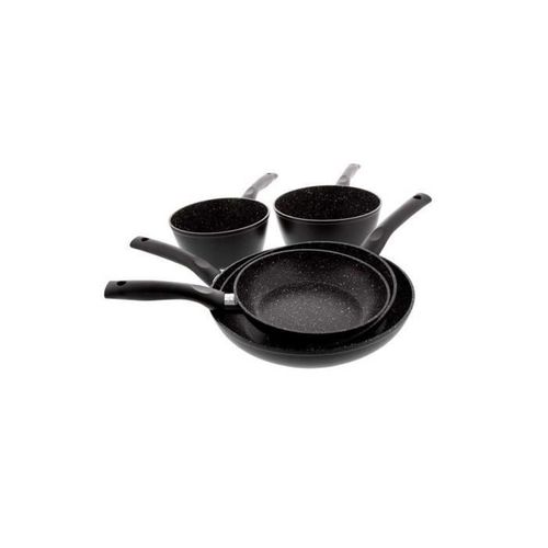 Pradel Excellence Lot De 3 Poeles 20, 24 Et 28 Cm + 2 Casseroles De 18 Et 20 Cm