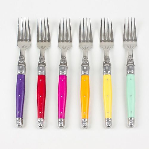 Coffret 6 Fourchettes Laguiole Irise Assorties