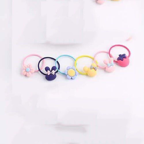 Chouchous Élastiques Pour Enfants, 5/10/20/50 Pièces, Couvre-Chef Princesse À Fleurs, Accessoires De Coiffure Pour Bébés Filles, Bandes De Cheveux Pour Enfants