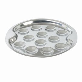 Plat 12 Escargots Inox 19.5 Cm