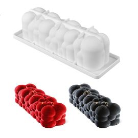 Moule Silicone Gâteau Forme Bûche De Noël Nuage Boule , Pâtisserie 3d Anti Adhérent, Moule À Manqué Original Silicone De Qualité Pro Design - 29*9.5*8 Cm