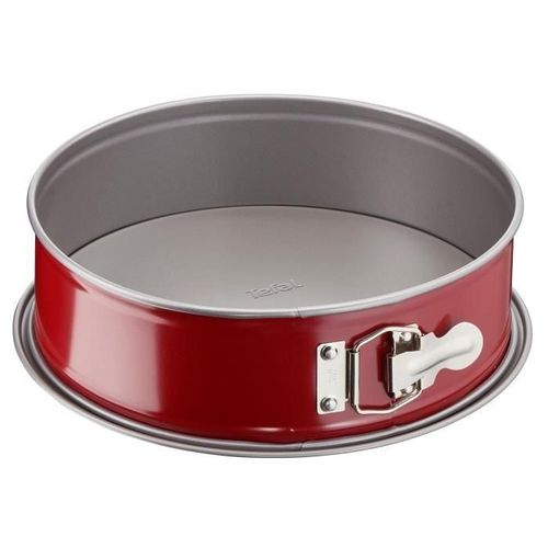 Tefal Moule A Charniere Delibake En Acier - Ø 17 Cm - Rouge Et Gris