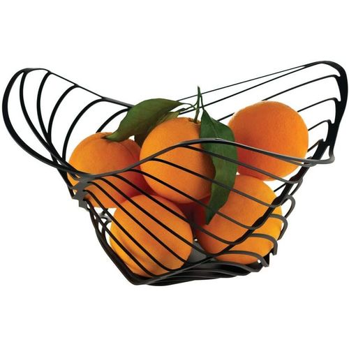 Porteur D¿Agrumes Alessi-Trinity En Acier Coloré Avec Résine Époxy, Noir