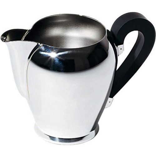 A Di Alessi Bombé Pot À Lait En Acier Inoxydable 18/10 Avec Poignée En Bakélite