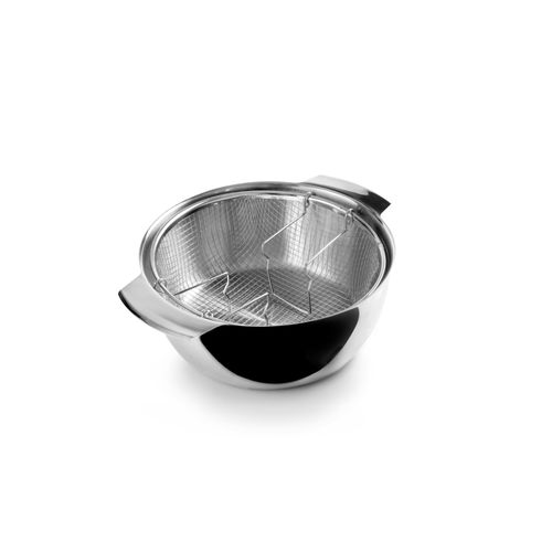 Friteuse Inox Avec Panier Induction 24 Cm