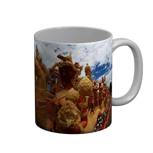 Mug Céramique Char Du Festival Des Bougies Thaïlande Carnaval Du Monde