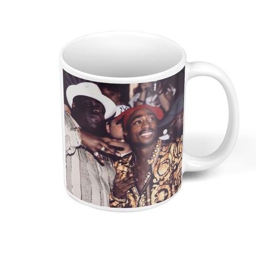 Mug Céramique Tupac Shakur The Notorious Big Rapper Vintage Hip Hop Legends