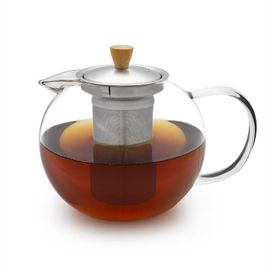 Klarstein Théière Sencha 1,3 L Avec Filtre En Inox Et Couvercle En Verre Borosilicaté