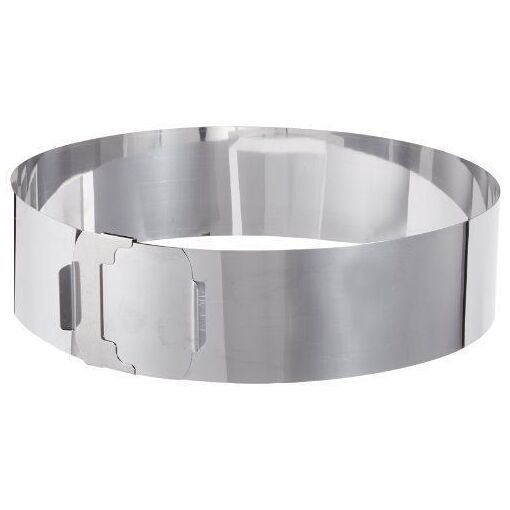 Zenker 2470 Cercle À Pâtisserie En Acier Inoxydable Avec Deux Poignées 30 Cm