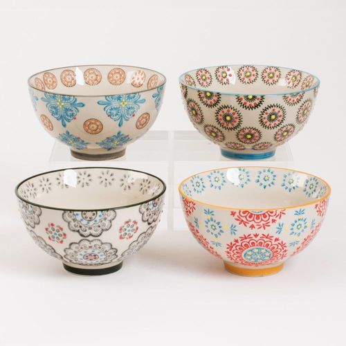 Coffret De 4 Coupelles Bohème 11 Cm