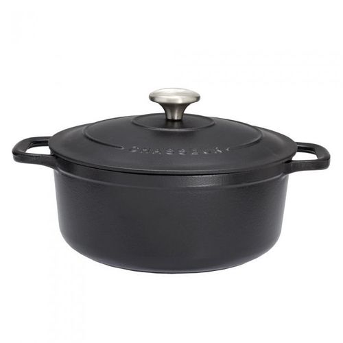 Cocotte Ronde 32 Cm Chasseur Noir Interieur Noir