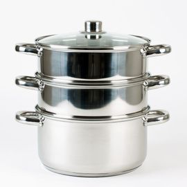 Combiné Vapeur Inox 24 Cm 3 Compartiments