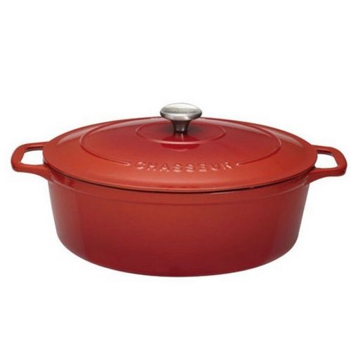 Chasseur - Cocotte Ovale En Fonte ?Maill?E 25cm Rubis Sublime - Puc472558