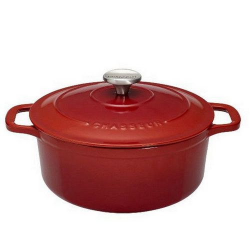Chasseur - Cocotte Ronde En Fonte ?Maill?E 22cm Rubis Sublime - Puc472258