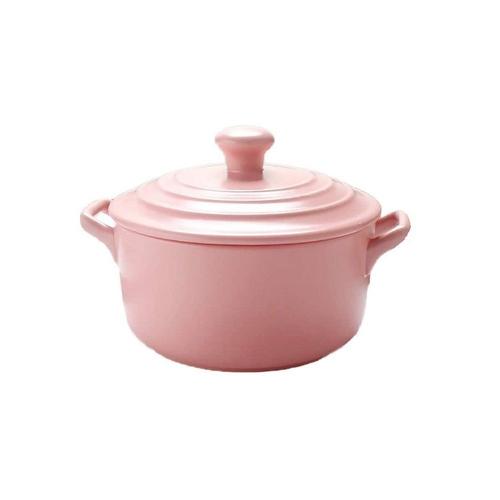 Mini Cocotte Rose Double Poignée Avec Couvercle Hobbycook