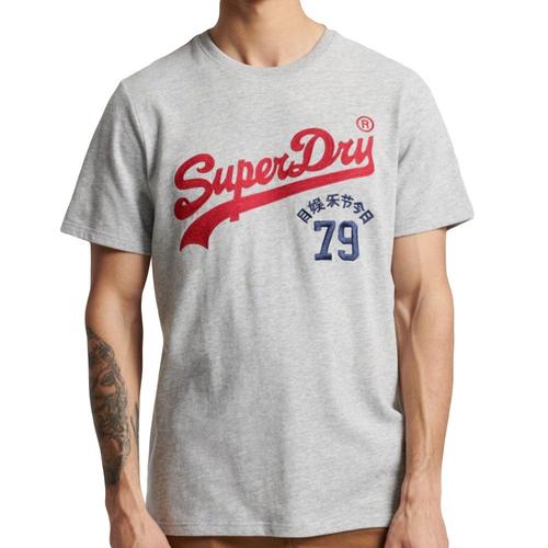 T Shirt Superdry Vintage Logo Interest Homme Gris