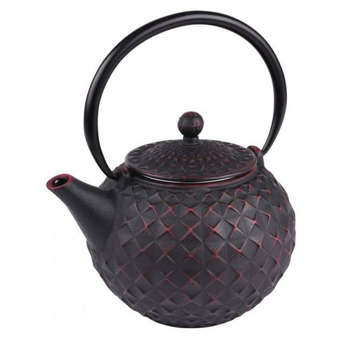 Théière En Fonte Octo Noire Avec Filtre Inox 1 Litre