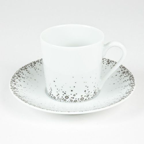 Tasses Et Sa Sous-Tasse Boréalis Gris 12 Cl (Lot De 6)