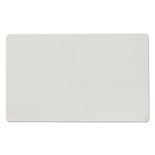 Set De Table En Pvc Souple 43,5x28,5 Blanc (Lot De 2)