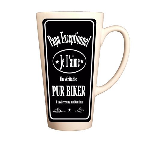 Grand Mug Papa Pur Biker - Tasse - Bol Biker - Tasse Fête Des Pères
