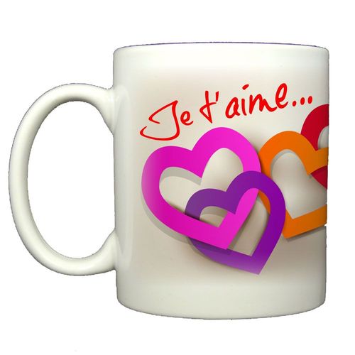 Mug Fête Des Mères "Je T'aime Coeurs"