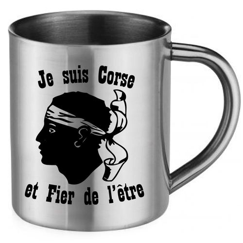 Mug Inox Corse Et Fier De D'être