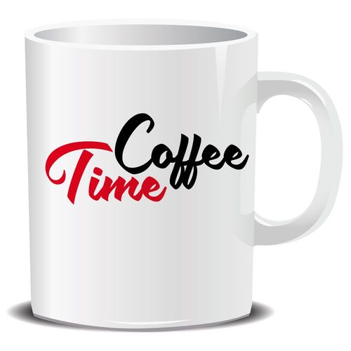 Mug Blanc Coffee Time Cadeau Fête Des Mères, Fête Des Pères Ou Toutes Autres Occasions.