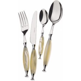 Casa Bugatti Cocam-S4150 Country Crème Ensemble De Couverts, 24 Pièces