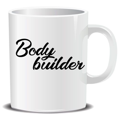 Mug Blanc Bodybuilder Cadeau Fête Des Mères, Fête Des Pères Ou Toutes Autres Occasions.