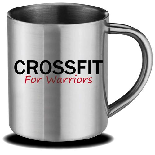 Mug Inox Crossfit For Warriors Cadeau Fête Des Mères, Fête Des Pères Ou Toutes Autres Occasions.