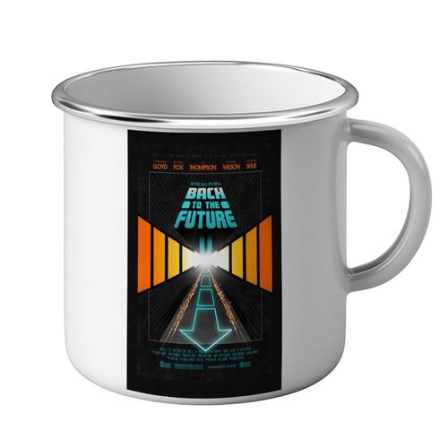 Mug Métal Tasse Affiche De Film De Livio Bernardo Back To The Future Original Art