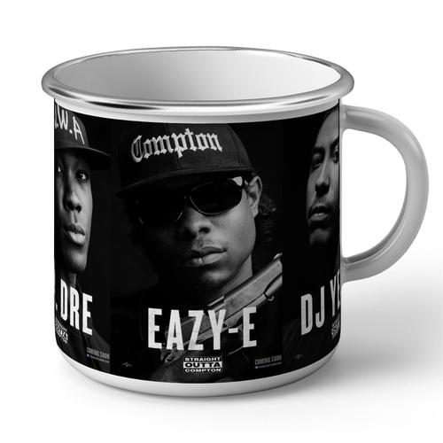 Mug En Métal Emaillé Nwa Straight Outta Compton Film Dr Dre Ice Cube Eazy E