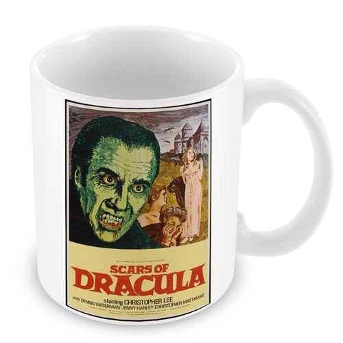 Mug Céramique Tasse Vieille Affiche Anglaise De Film Scrars Of Dracula Rétro Poster Cinéma Vintage