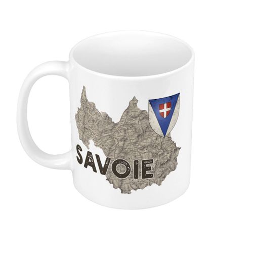 Mug Céramique Savoie 73 Departement Chambery Carte Ancienne Alpes