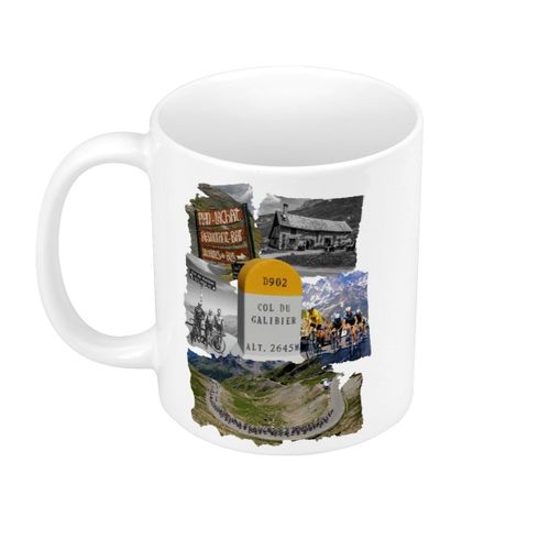 Mug Céramique Col Du Galibier Vélo France Cyclisme Tour Montagne