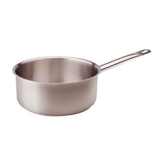 Pentole Agnelli Casserole Basse Avec Poignée Tubulaire En Acier Inoxydable, Argenté 16 Cm Argent