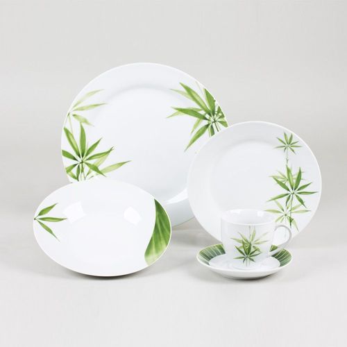 Service 30 Pieces Porcelaine Bambou