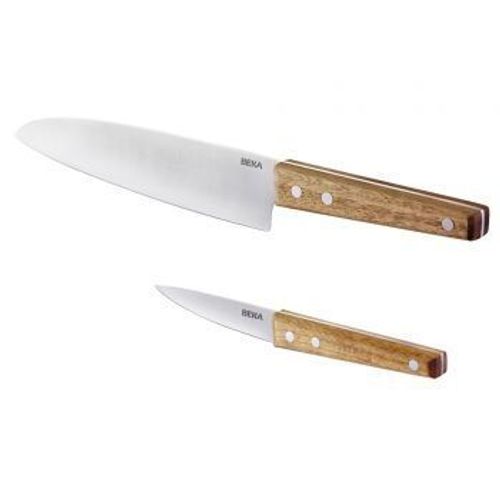 Set De 2 Couteaux 20 Cm En Acacia